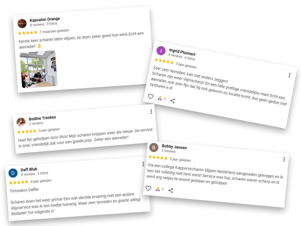 Reviews van trimsalons over Trimscharen Slijpen.nl